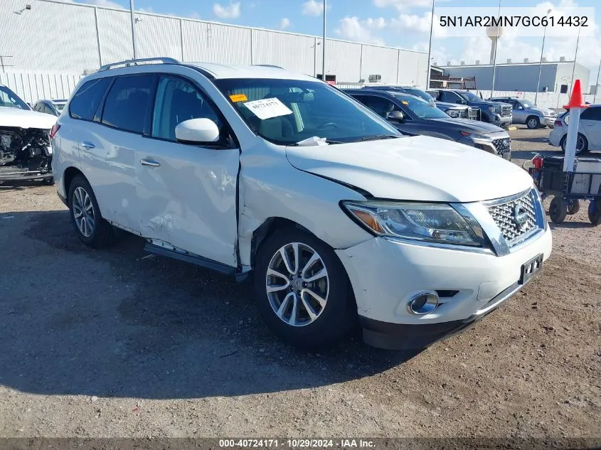 5N1AR2MN7GC614432 2016 Nissan Pathfinder Platinum/S/Sl/Sv