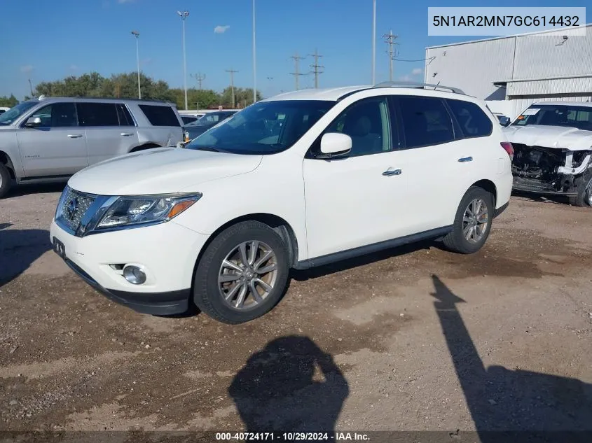 5N1AR2MN7GC614432 2016 Nissan Pathfinder Platinum/S/Sl/Sv