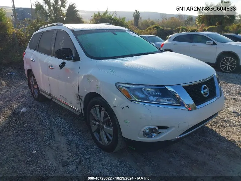 5N1AR2MN8GC604833 2016 Nissan Pathfinder Platinum