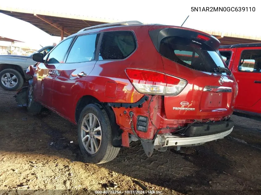 2016 Nissan Pathfinder Platinum/S/Sl/Sv VIN: 5N1AR2MN0GC639110 Lot: 40733254