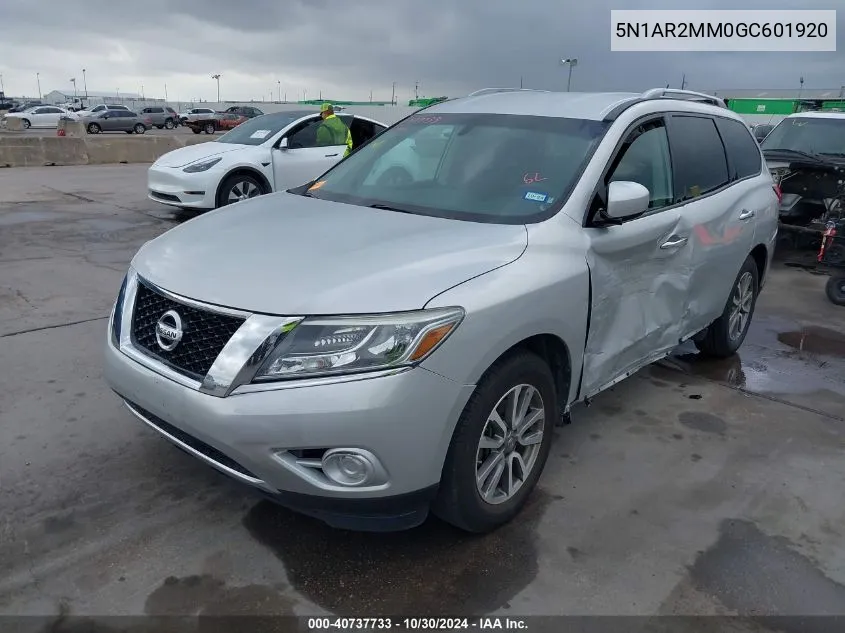 2016 Nissan Pathfinder Platinum/S/Sl/Sv VIN: 5N1AR2MM0GC601920 Lot: 40737733