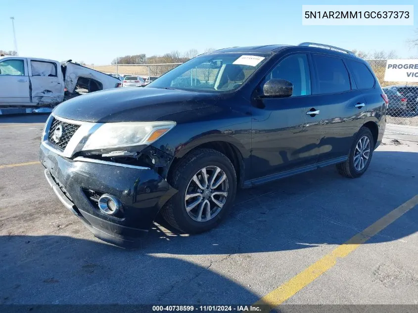 2016 Nissan Pathfinder Platinum/S/Sl/Sv VIN: 5N1AR2MM1GC637373 Lot: 40738599