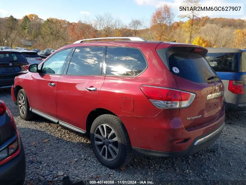 2016 Nissan Pathfinder Platinum/S/Sl/Sv VIN: 5N1AR2MM6GC627907 Lot: 40749358