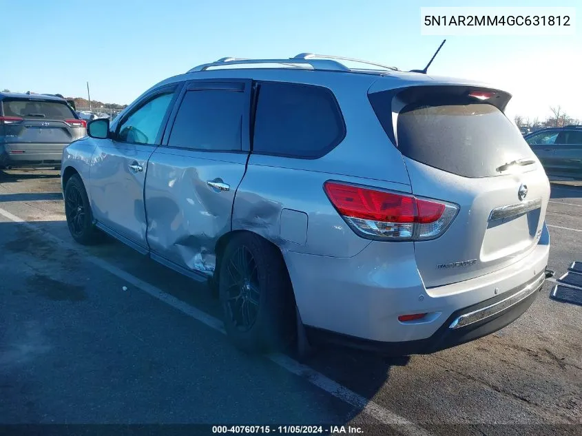 2016 Nissan Pathfinder Sv VIN: 5N1AR2MM4GC631812 Lot: 40760715