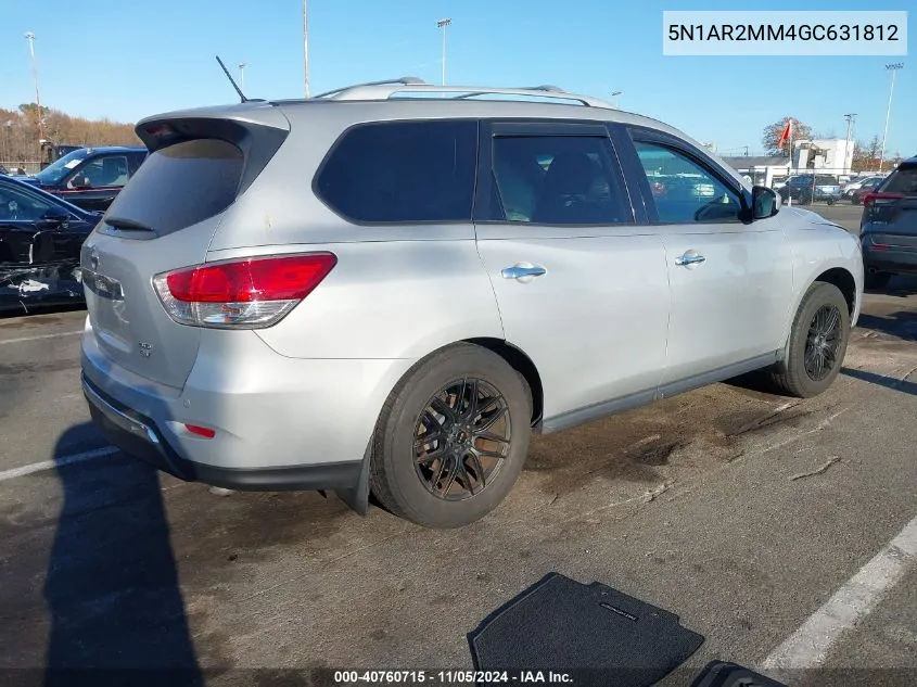 2016 Nissan Pathfinder Sv VIN: 5N1AR2MM4GC631812 Lot: 40760715