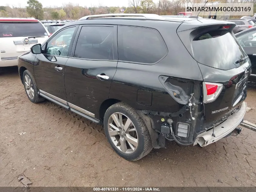 2016 Nissan Pathfinder Platinum VIN: 5N1AR2MM4GC633169 Lot: 40761331