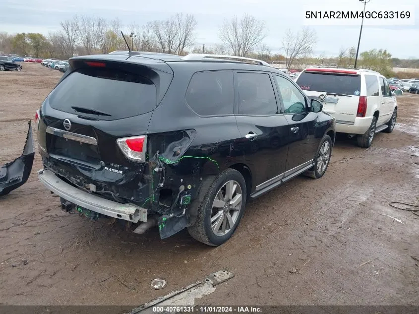 2016 Nissan Pathfinder Platinum VIN: 5N1AR2MM4GC633169 Lot: 40761331