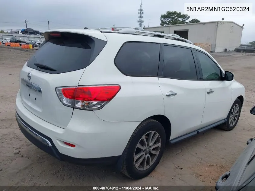 2016 Nissan Pathfinder S VIN: 5N1AR2MN1GC620324 Lot: 40764912