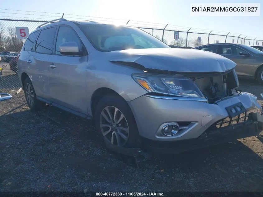 2016 Nissan Pathfinder Platinum/S/Sl/Sv VIN: 5N1AR2MM6GC631827 Lot: 40772360