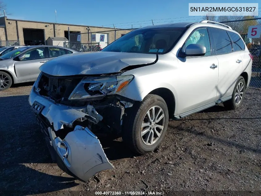 2016 Nissan Pathfinder Platinum/S/Sl/Sv VIN: 5N1AR2MM6GC631827 Lot: 40772360