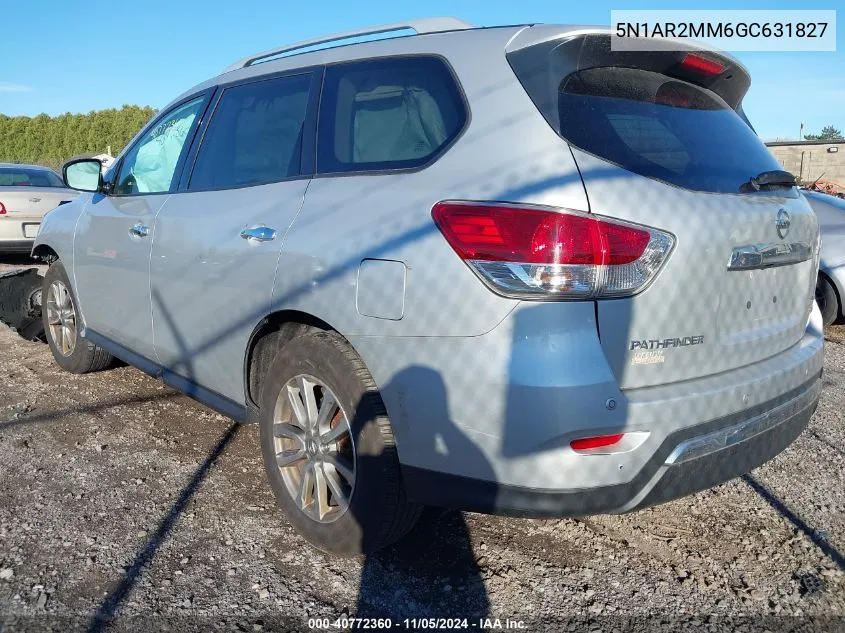 2016 Nissan Pathfinder Platinum/S/Sl/Sv VIN: 5N1AR2MM6GC631827 Lot: 40772360