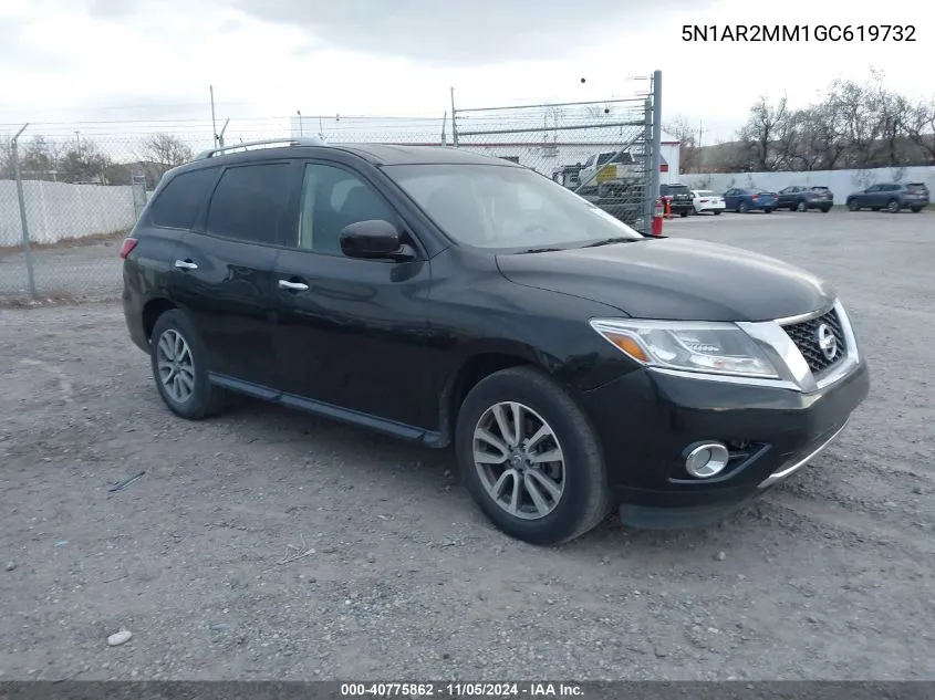 2016 Nissan Pathfinder VIN: 5N1AR2MM1GC619732 Lot: 40775862