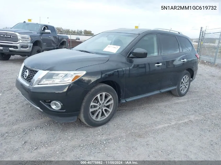 2016 Nissan Pathfinder VIN: 5N1AR2MM1GC619732 Lot: 40775862