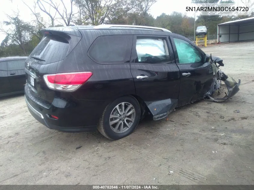 2016 Nissan Pathfinder Platinum/S/Sl/Sv VIN: 5N1AR2MN3GC654720 Lot: 40782846