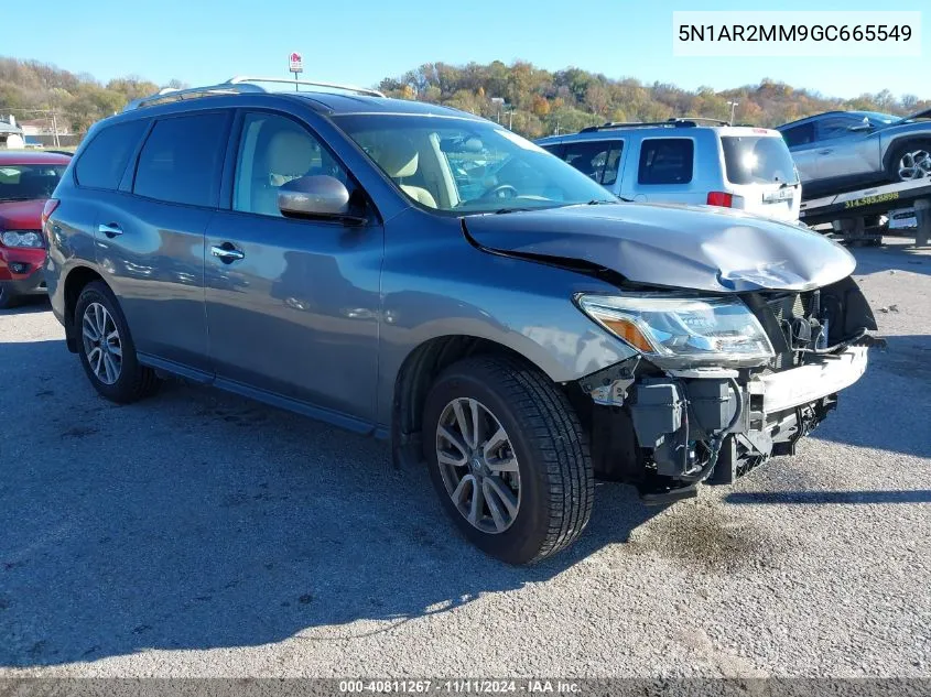 2016 Nissan Pathfinder S/Sv/Sl/Platinum VIN: 5N1AR2MM9GC665549 Lot: 40811267