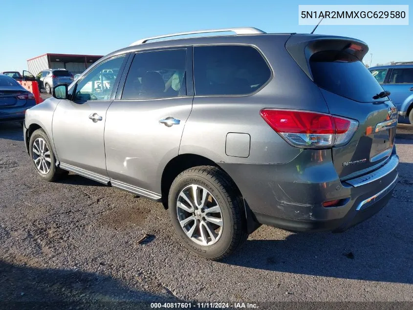 2016 Nissan Pathfinder Sv VIN: 5N1AR2MMXGC629580 Lot: 40817601