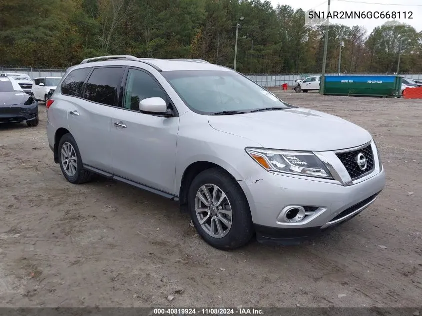 2016 Nissan Pathfinder S VIN: 5N1AR2MN6GC668112 Lot: 40819924