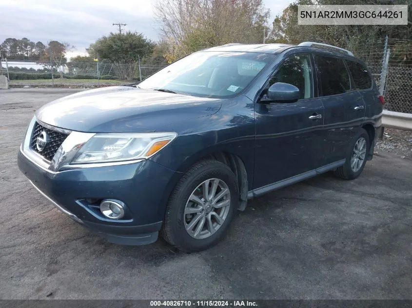 2016 Nissan Pathfinder Sv VIN: 5N1AR2MM3GC644261 Lot: 40826710