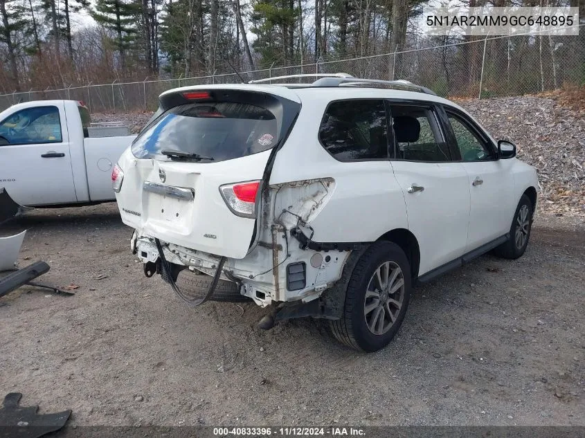 2016 Nissan Pathfinder Platinum/S/Sl/Sv VIN: 5N1AR2MM9GC648895 Lot: 40833396