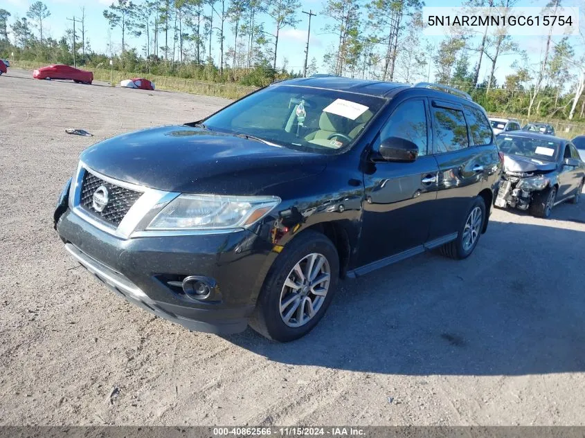 2016 Nissan Pathfinder S VIN: 5N1AR2MN1GC615754 Lot: 40862566