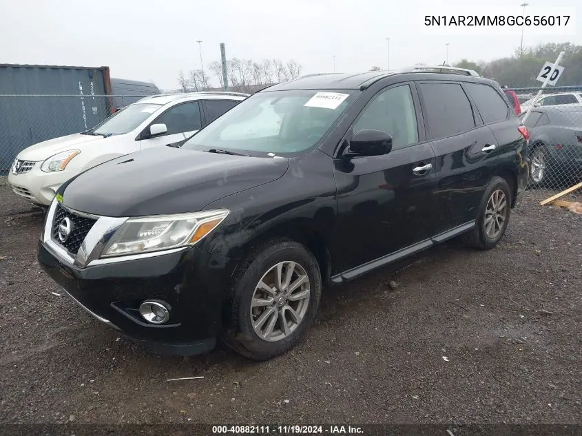 2016 Nissan Pathfinder Platinum/S/Sl/Sv VIN: 5N1AR2MM8GC656017 Lot: 40882111