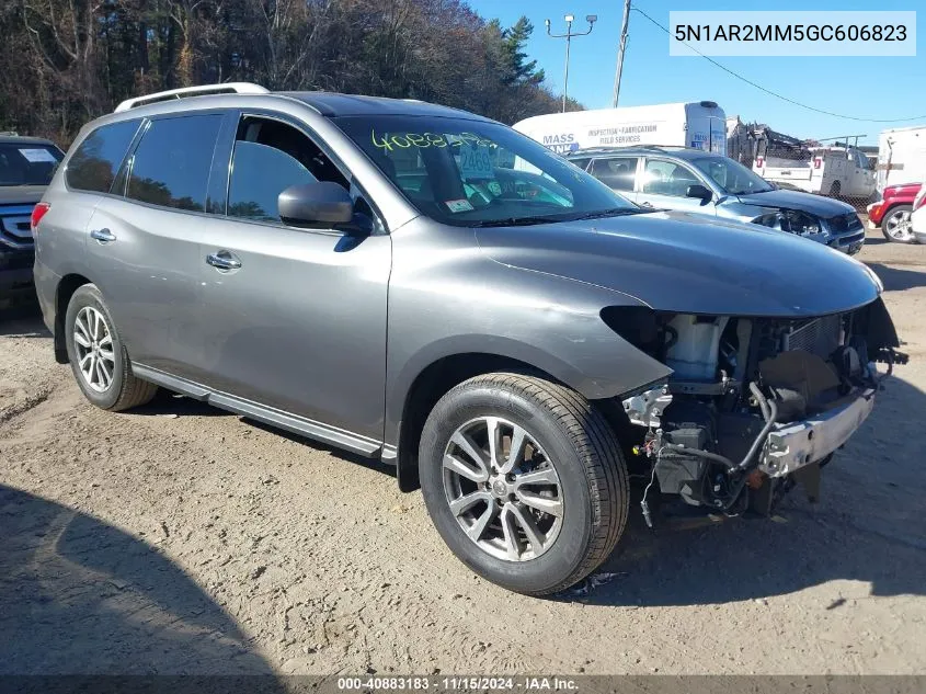 2016 Nissan Pathfinder S VIN: 5N1AR2MM5GC606823 Lot: 40883183