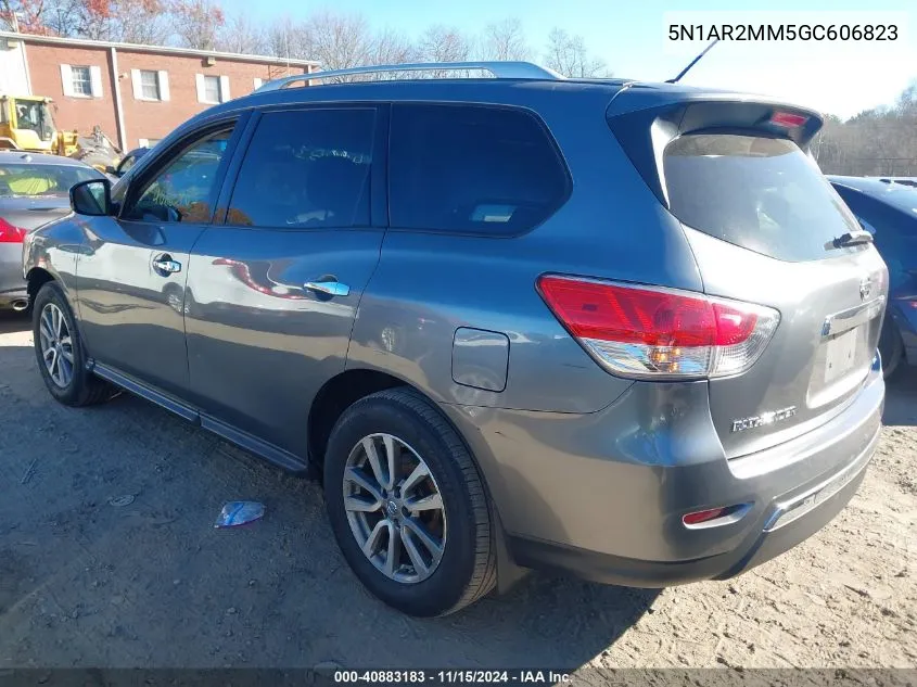 2016 Nissan Pathfinder S VIN: 5N1AR2MM5GC606823 Lot: 40883183