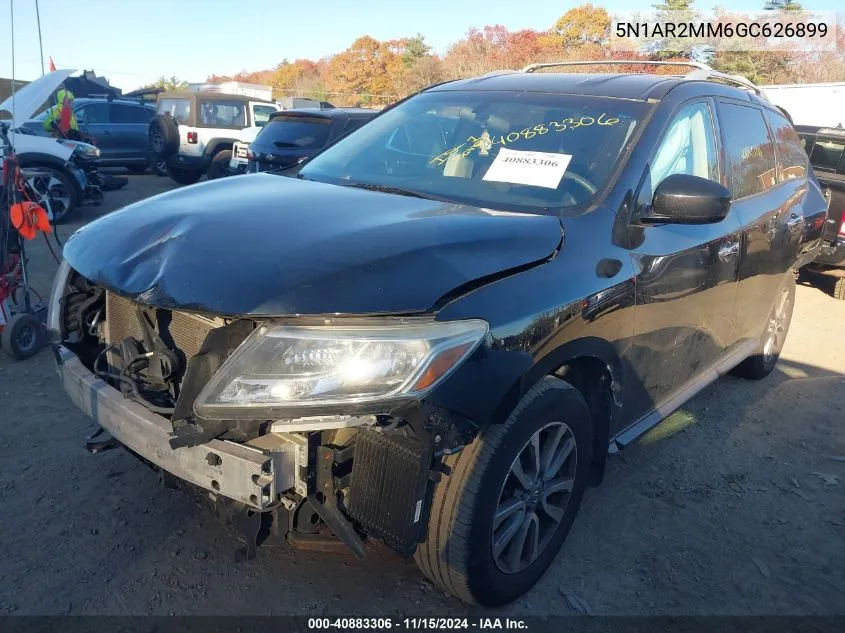 2016 Nissan Pathfinder S VIN: 5N1AR2MM6GC626899 Lot: 40883306