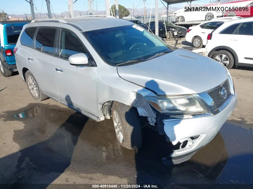 2016 Nissan Pathfinder Platinum/S/Sl/Sv VIN: 5N1AR2MMXGC650896 Lot: 40910440