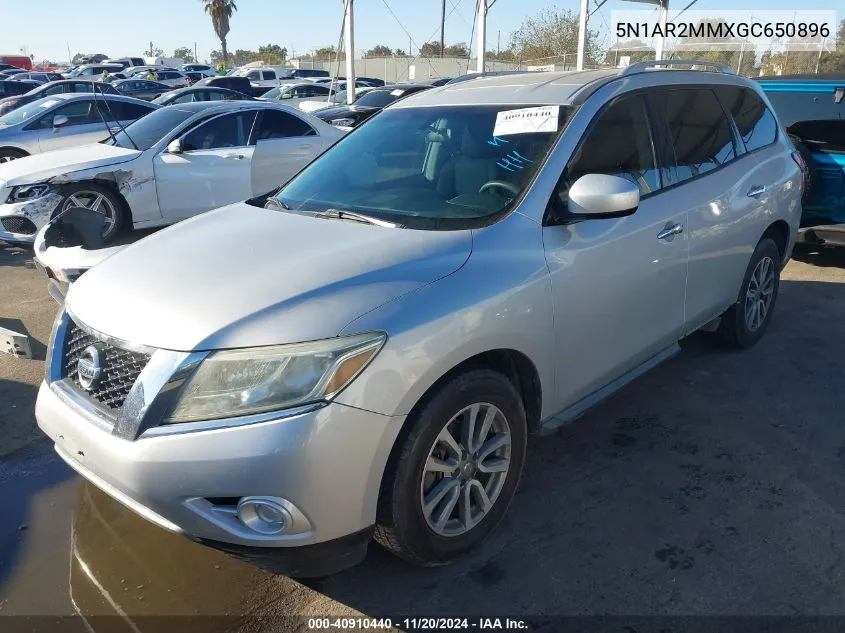 2016 Nissan Pathfinder Platinum/S/Sl/Sv VIN: 5N1AR2MMXGC650896 Lot: 40910440