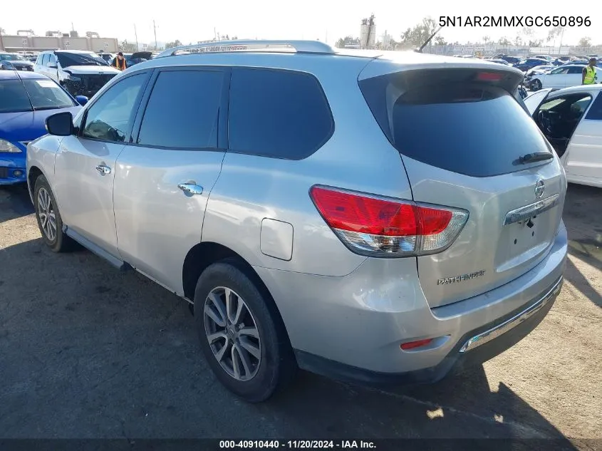 2016 Nissan Pathfinder Platinum/S/Sl/Sv VIN: 5N1AR2MMXGC650896 Lot: 40910440