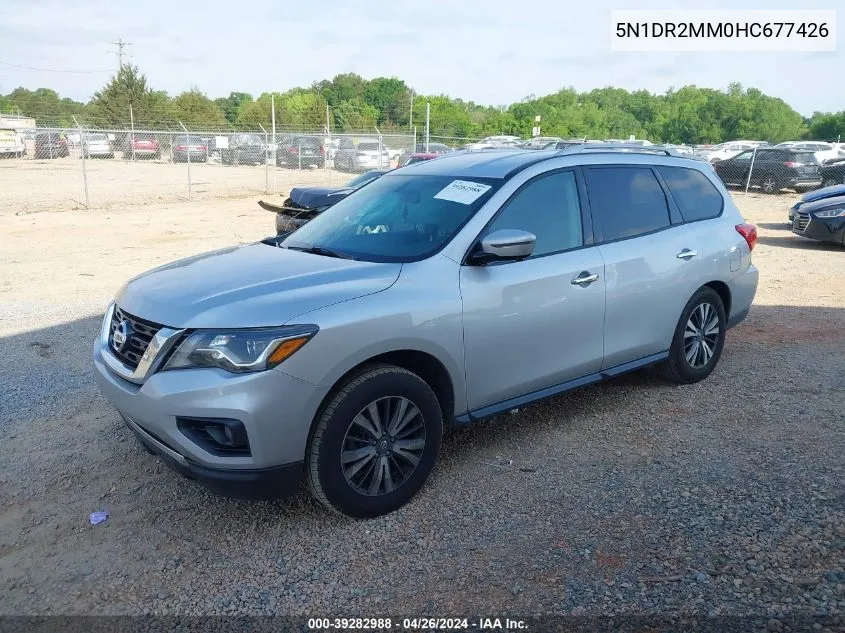 2017 Nissan Pathfinder Sl VIN: 5N1DR2MM0HC677426 Lot: 39282988