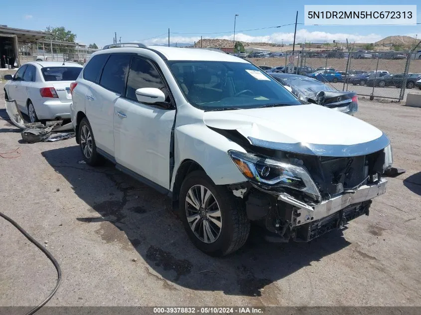 2017 Nissan Pathfinder S VIN: 5N1DR2MN5HC672313 Lot: 39378832