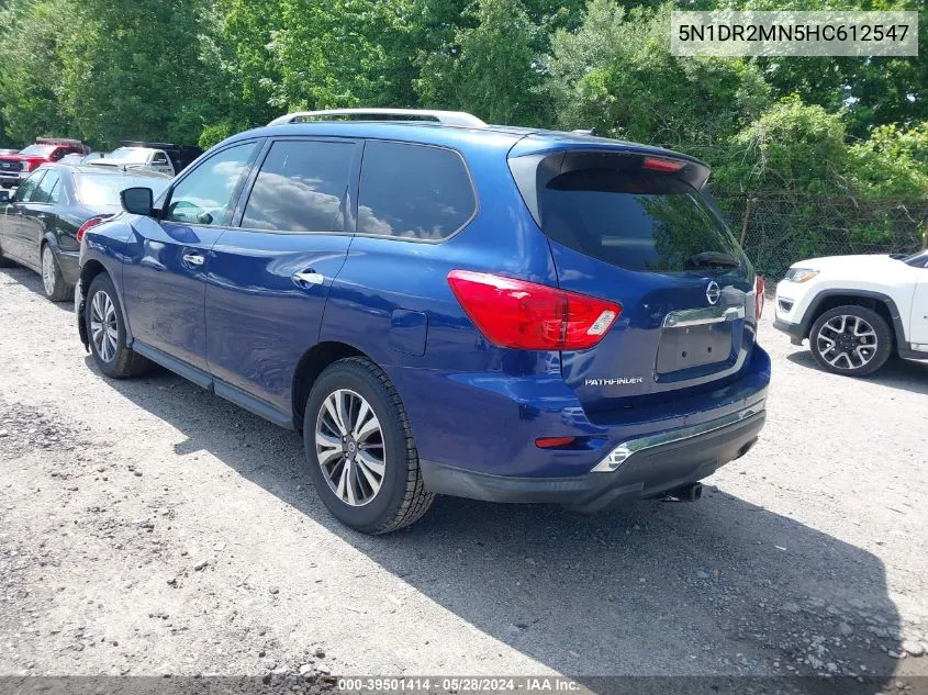 2017 Nissan Pathfinder Platinum/S/Sl/Sv VIN: 5N1DR2MN5HC612547 Lot: 39501414