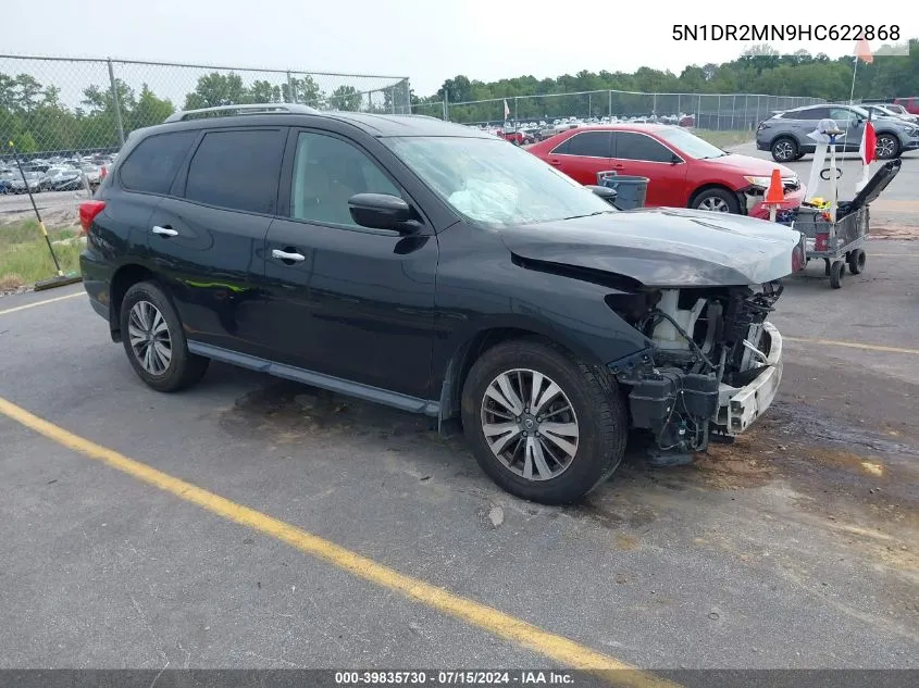 5N1DR2MN9HC622868 2017 Nissan Pathfinder Sv