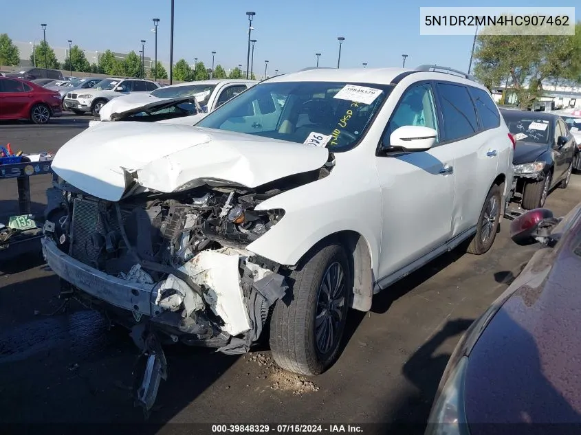 2017 Nissan Pathfinder S VIN: 5N1DR2MN4HC907462 Lot: 39848329