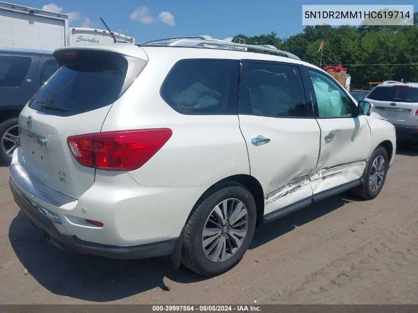 2017 Nissan Pathfinder Sl VIN: 5N1DR2MM1HC619714 Lot: 39997884