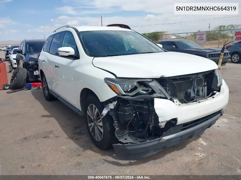 5N1DR2MNXHC664319 2017 Nissan Pathfinder Sv