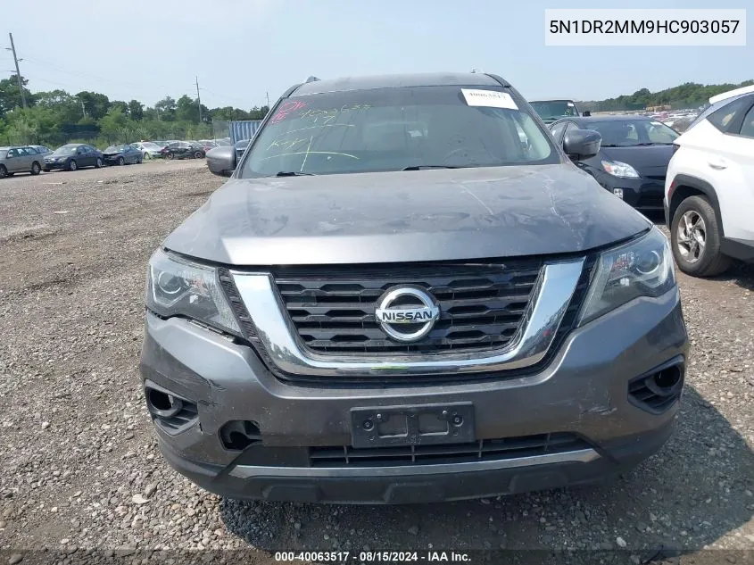 2017 Nissan Pathfinder S VIN: 5N1DR2MM9HC903057 Lot: 40063517