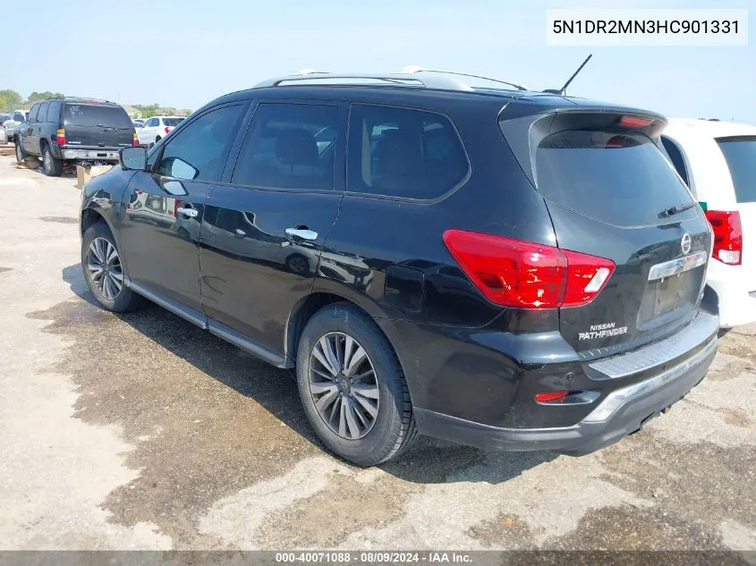 2017 Nissan Pathfinder Sl VIN: 5N1DR2MN3HC901331 Lot: 40760867