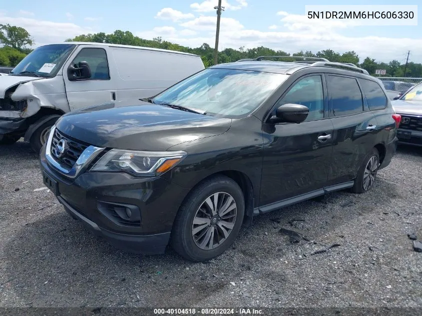 2017 Nissan Pathfinder S/Sv/Sl/Platinum VIN: 5N1DR2MM6HC606330 Lot: 40104518