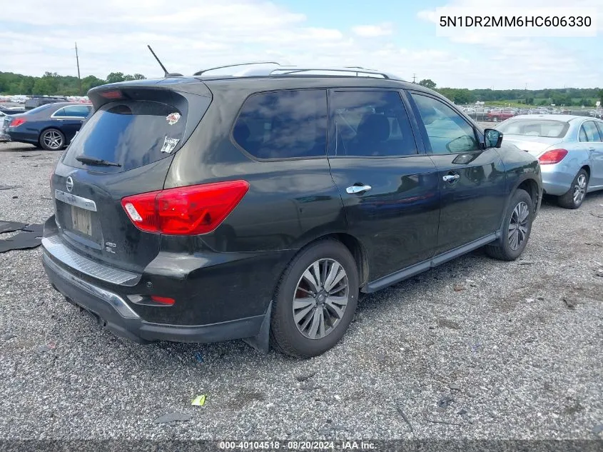 2017 Nissan Pathfinder S/Sv/Sl/Platinum VIN: 5N1DR2MM6HC606330 Lot: 40104518