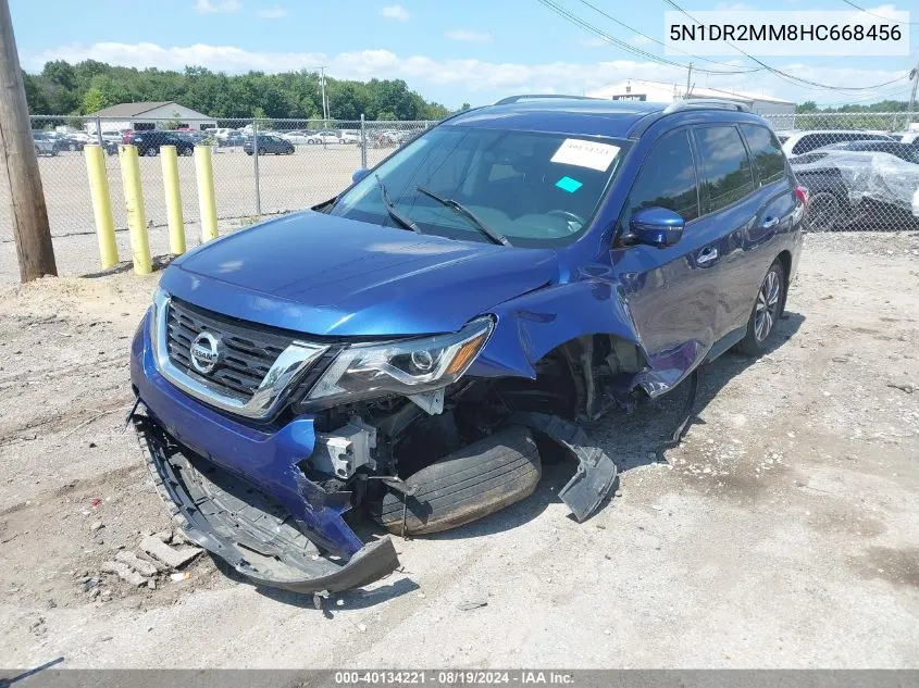 2017 Nissan Pathfinder Sl VIN: 5N1DR2MM8HC668456 Lot: 40134221