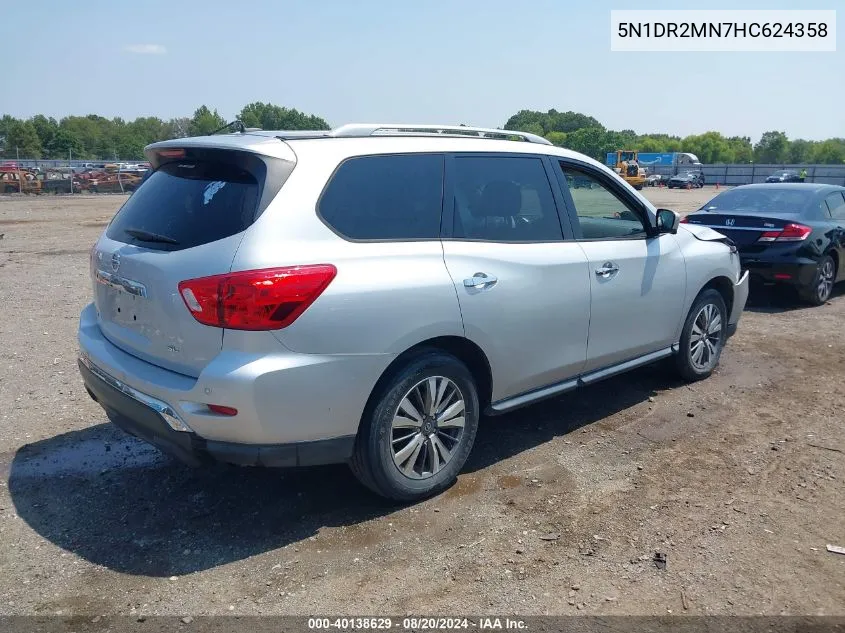 2017 Nissan Pathfinder Platinum/S/Sl/Sv VIN: 5N1DR2MN7HC624358 Lot: 40138629