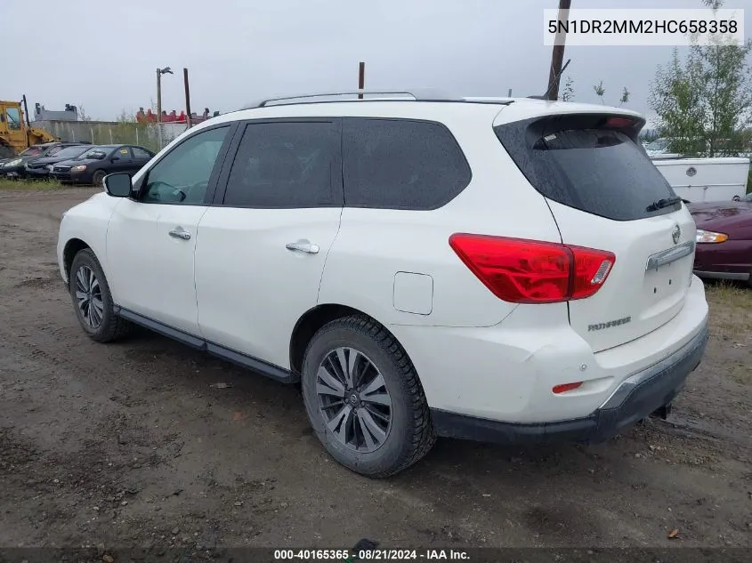 2017 Nissan Pathfinder Sv VIN: 5N1DR2MM2HC658358 Lot: 40165365