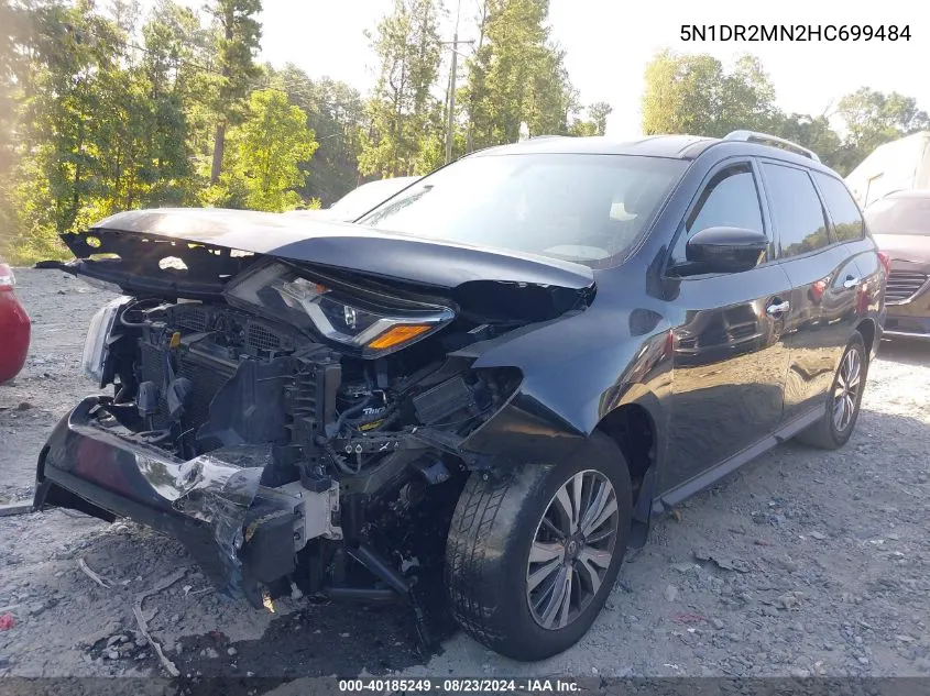 2017 Nissan Pathfinder S VIN: 5N1DR2MN2HC699484 Lot: 40185249