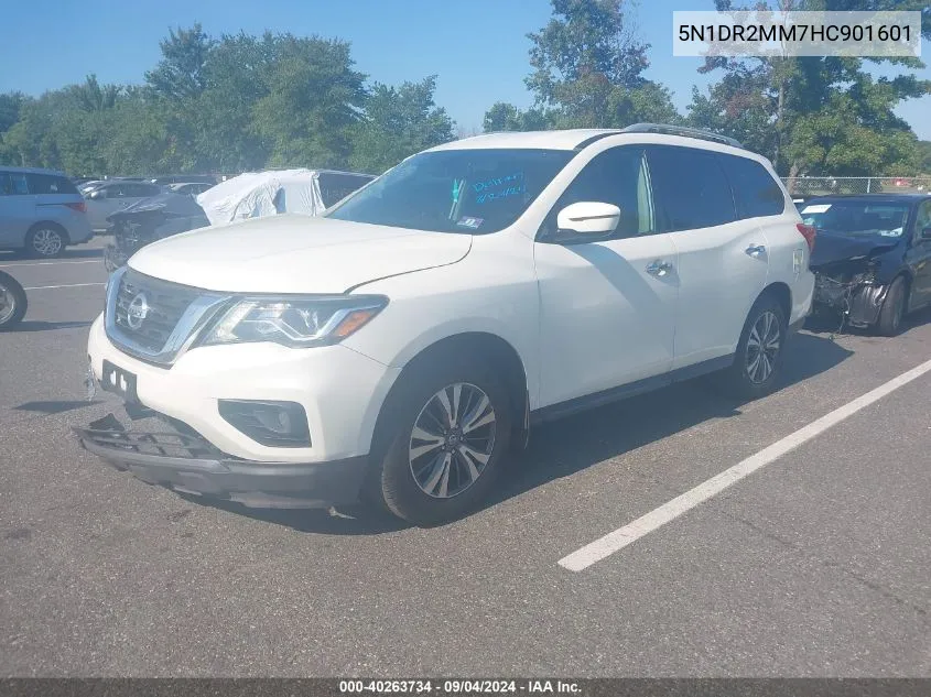 2017 Nissan Pathfinder Sv VIN: 5N1DR2MM7HC901601 Lot: 40263734