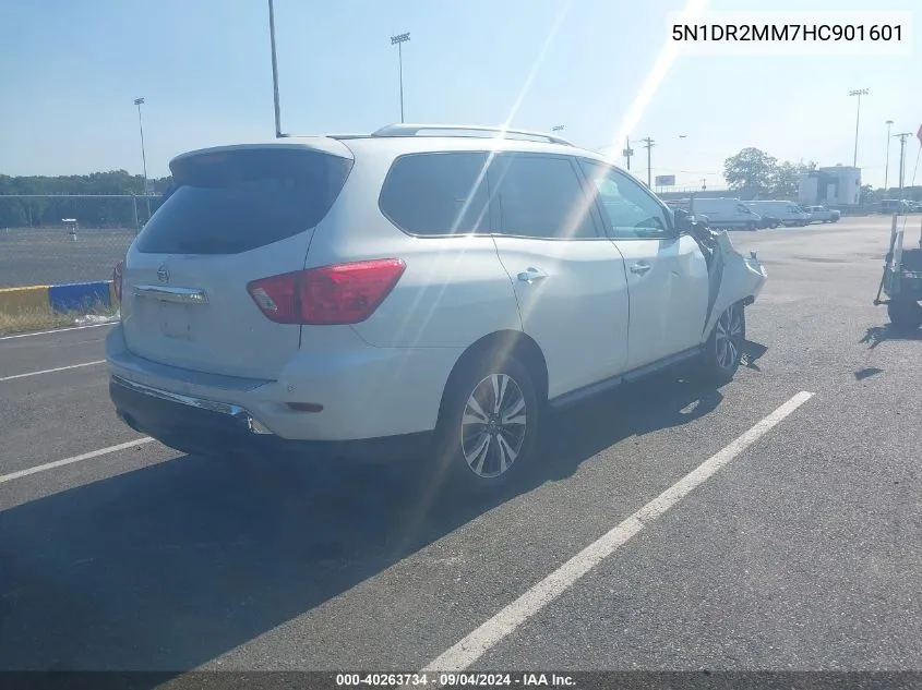 2017 Nissan Pathfinder Sv VIN: 5N1DR2MM7HC901601 Lot: 40263734