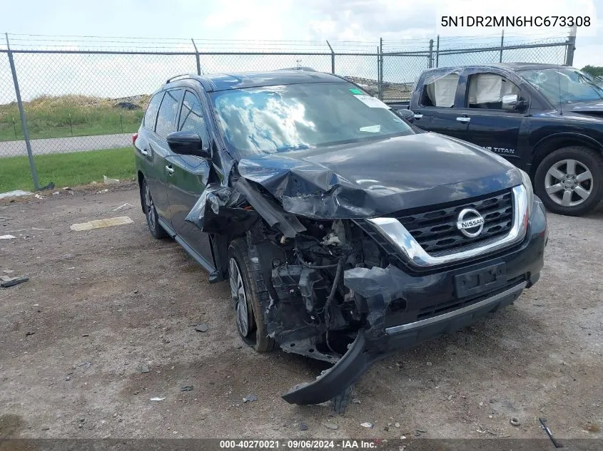 2017 Nissan Pathfinder S VIN: 5N1DR2MN6HC673308 Lot: 40270021