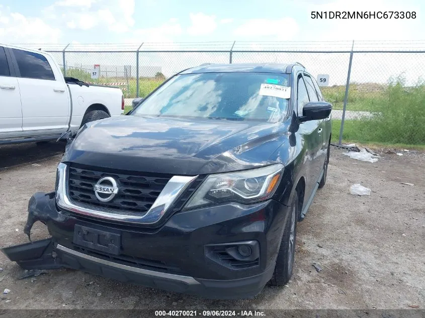 2017 Nissan Pathfinder S VIN: 5N1DR2MN6HC673308 Lot: 40270021